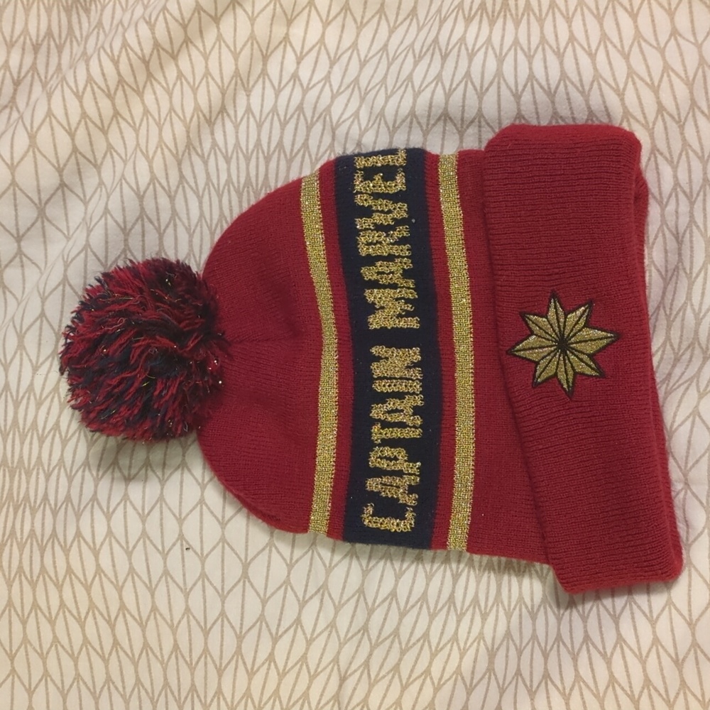 Captain Marvel Beanie Hat Marvel Comics